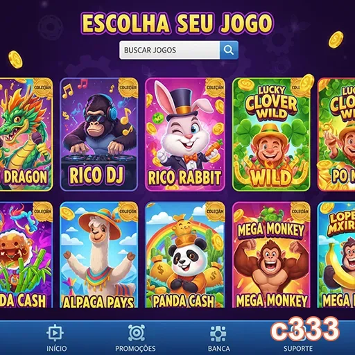 Ilustração de Explore o Cassino Online c333 com Jogos de Mesa e Slots Premium