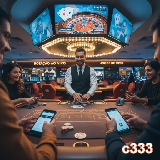 Ilustração de Acesse o cassino online c333 com total segurança